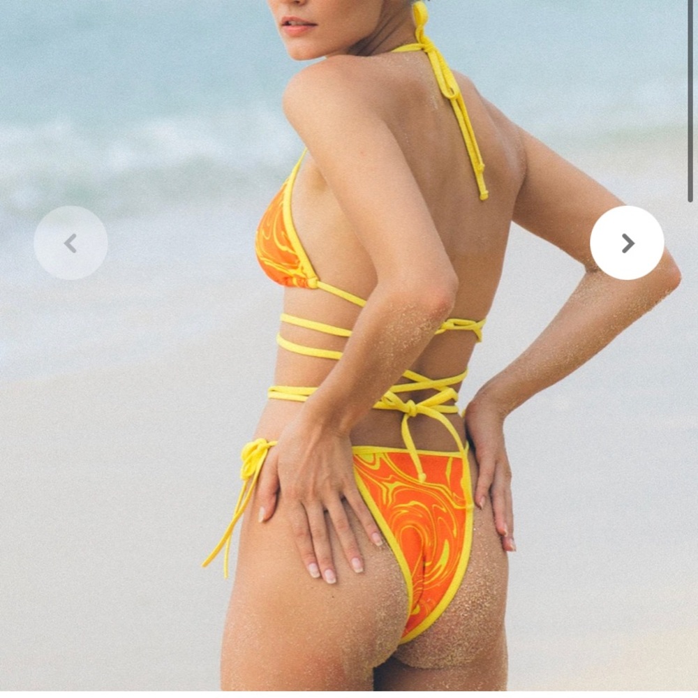 NWT Loleia swim We Got The Funk bikini bottom size m